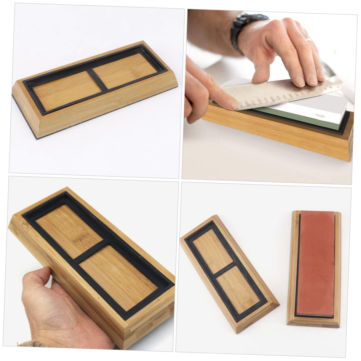 Держатели OUNONA на нескользящей основе для точильных камней с резиновым кольцом, 2 набора, фото №8 Держатели OUNONA на нескользящей основе для точильных камней с резиновым кольцом, 2 набора, фото №8