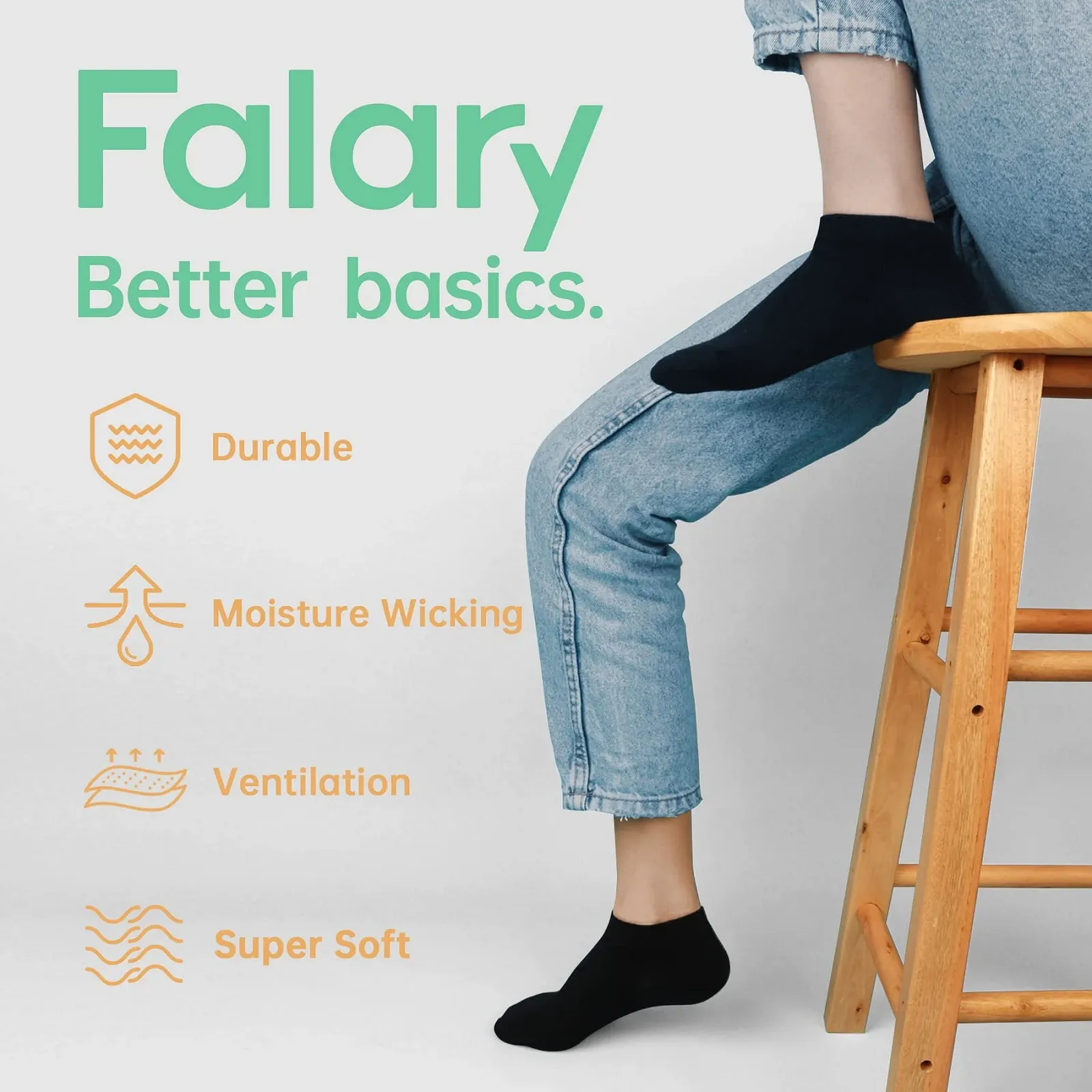 Шкарпетки спортивні FALARY Trainer для чоловіків та жінок Бавовна органічна, 12 пар, фото №5