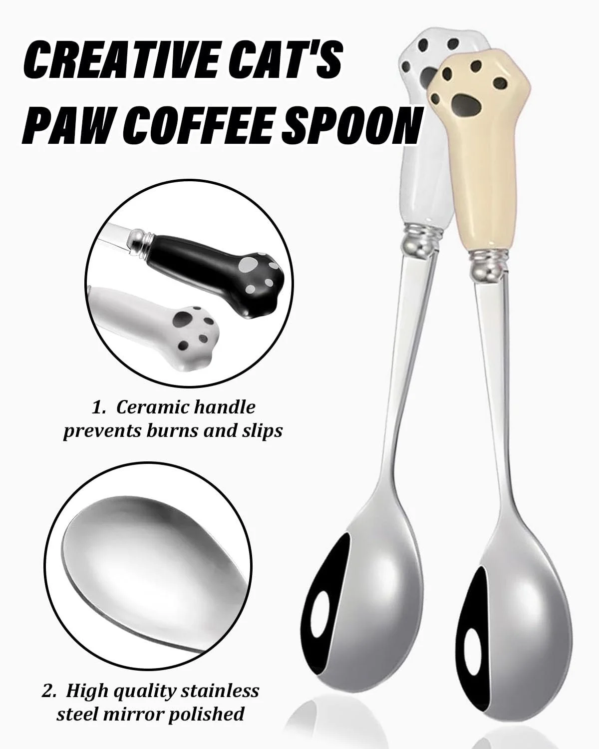 Ложка Кавова Cat, Маленькі, фото №3