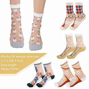 Шкарпетки Lusofie з рюшами, універсальний розмір synthetic.ua - Фото 1