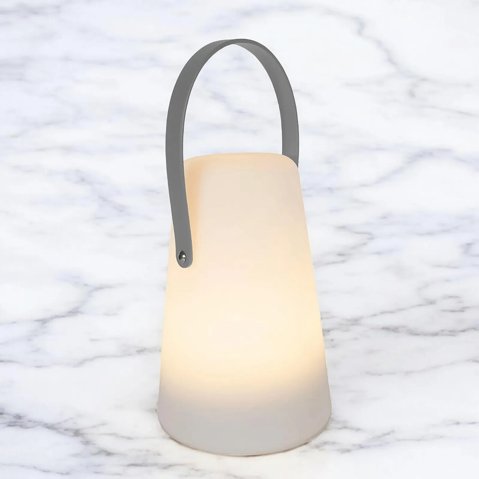 Настільна лампа Spetebo LED Outdoor Conical 20 x 14 см White, фото №5