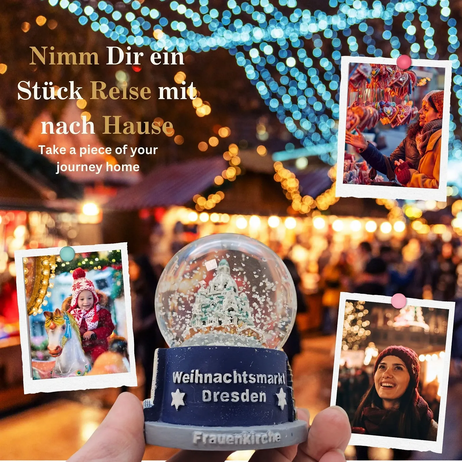 Скляна куля Minium Collection Різдвяний ярмарок Дрезден Striezelmarkt 65 мм Діаметр - 30020 Свічник Різдвяна піраміда, фото №5