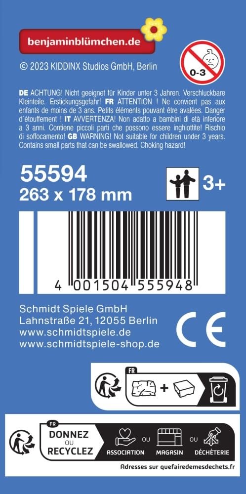 Набор пазлов Schmidt Spiele 55594 Benjamin Blümchen 4 штуки в металлическом кейсе, фото №2