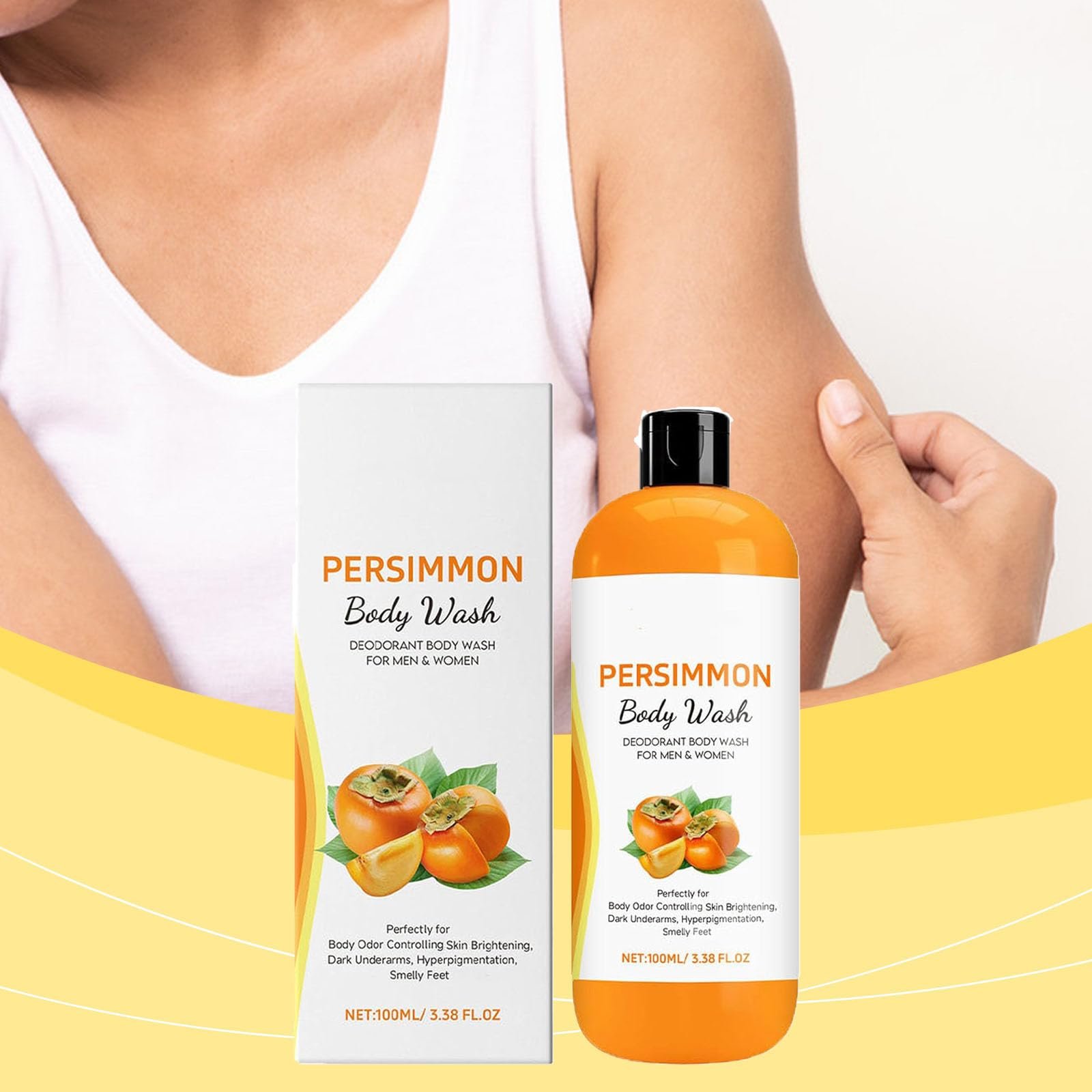 Гель для душу Persimmon Fresh для жінок та чоловіків дезодоруючий з екстрактом хурми 1 шт., фото №2 Гель для душу Persimmon Fresh для жінок та чоловіків дезодоруючий з екстрактом хурми 1 шт., фото №2