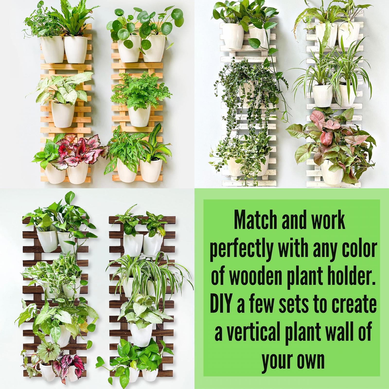 Настінні кашпо LáLáGreen 10 шт. з автополивом Білі, фото №7 Настінні кашпо LáLáGreen 10 шт. з автополивом Білі, фото №7