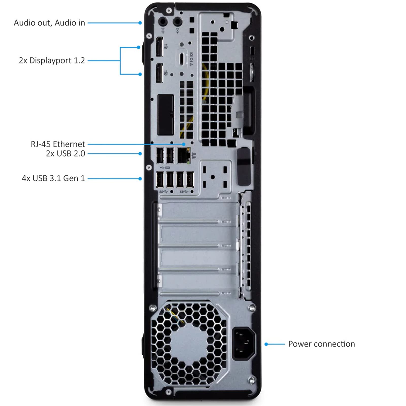 Персональный компьютер HP EliteDesk 800 G3 SFF Intel i7-6700 RAM 8GB SSD 240GB Windows 10 Pro (Восстановленный), фото №5