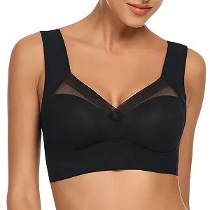 Бюстгальтер-топ WOWENY Seamless Lace without Underwire Soft Push-Up Padded - Фото 1
