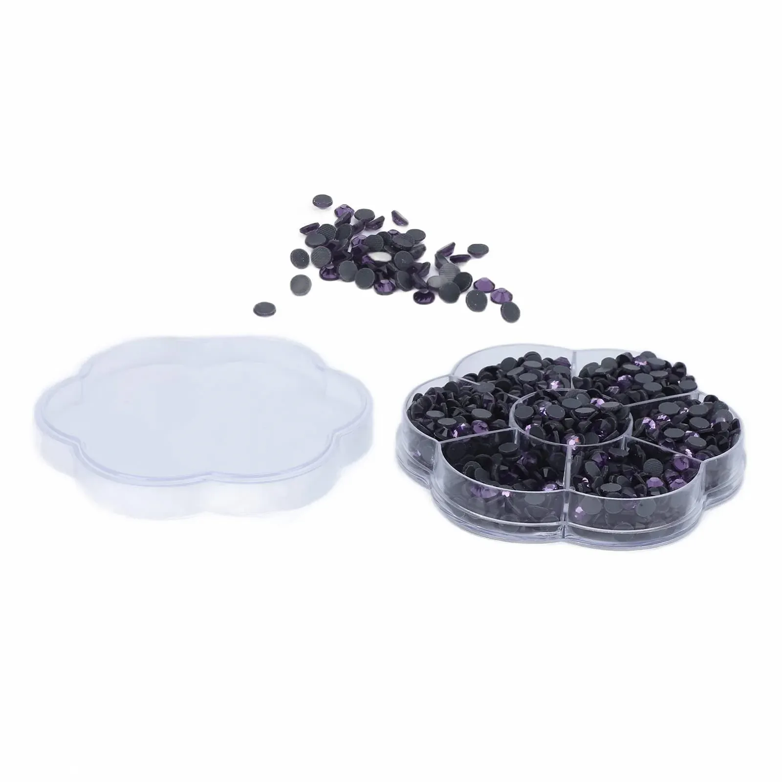 Стразы Стекло Emoshayoga JM201 Прозрачный для ногтей для DIY одежды Фиолетовый, фото №9