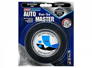 Скотч Carbon Tape Двухсторонняя клейкая лента AUTO MASTER 9мм*5м AM95 - Фото 1