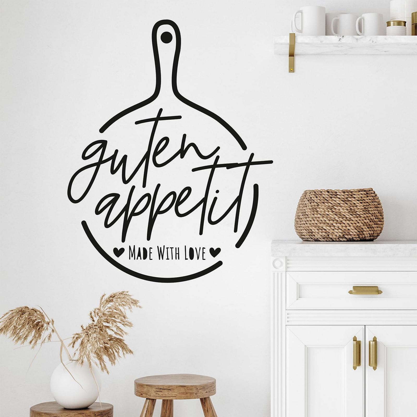 Наклейка на стіну GRAZDesign Kitchen Guten Appetit 071 51 x 40 см Сірий, фото №1 Наклейка на стіну GRAZDesign Kitchen Guten Appetit 071 51 x 40 см Сірий, фото №1