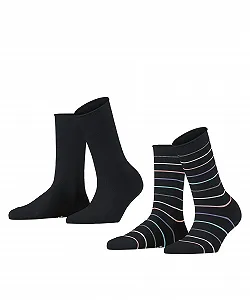 Шкарпетки ESPRIT Multi Stripe 2-Pack Бавовна Вовна 2 пари - Фото 1