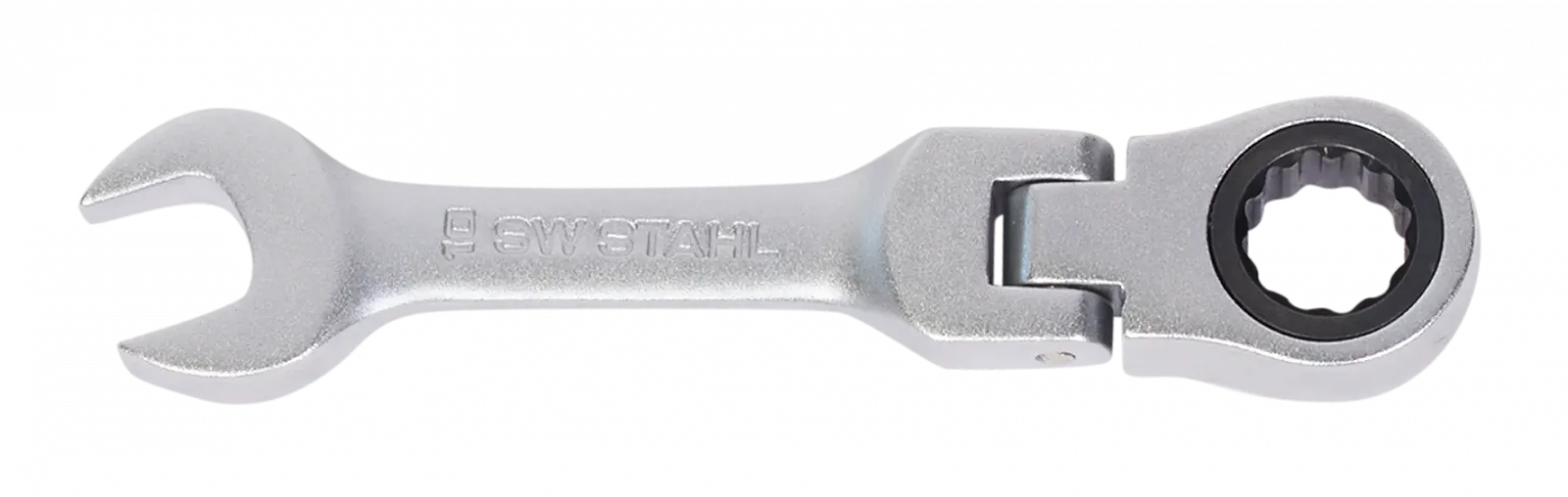Комбинированный трещоточный ключ SW-STAHL 03540L-8, 8 мм, с шарниром, короткий, фото №1