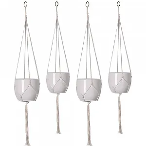 Підвіси для рослин Armo Набір 4 шт. Бавовняна мотузка 80 см x 100 см - Фото 1