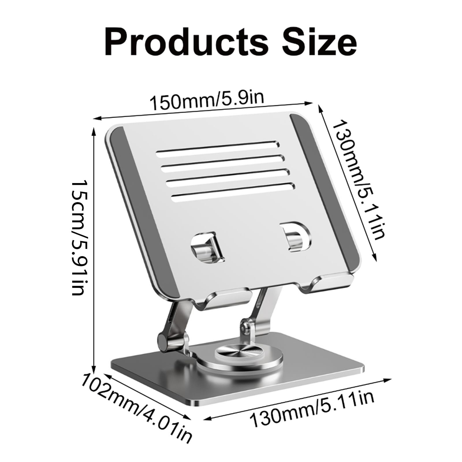 Портативна Підставка для Ноутбука, складна основа, тримач, обертання на 360 градусів, охолоджуюча, тримач для телефону, фото №5