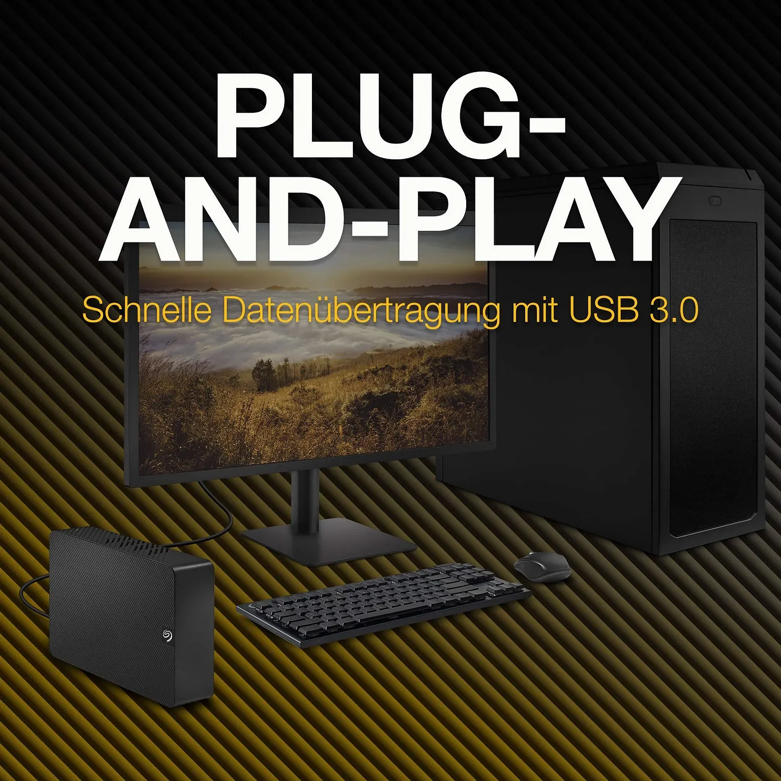 Зовнішній жорсткий диск Seagate Expansion Desktop 20TB 3.5" USB 3.0 (STKP20000400), фото №4 Зовнішній жорсткий диск Seagate Expansion Desktop 20TB 3.5" USB 3.0 (STKP20000400), фото №4