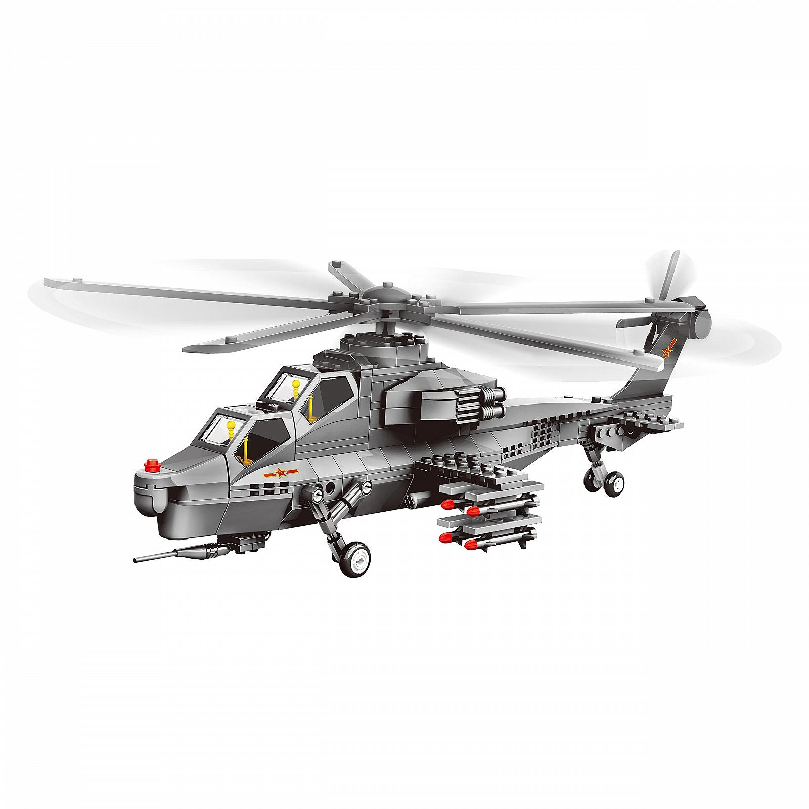Конструктор Attack Helicopter Air Force 272-Piece Helicopter, фото №3