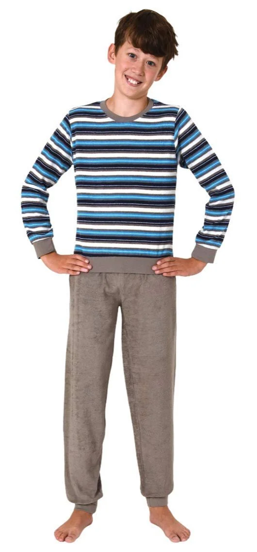 Піжама Terry Towelling для хлопчиків, з довгими рукавами та манжетами 63560, фото №5