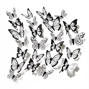 Наклейки на стіну Набір 48 шт. 3D Метелики DIY - Фото 1