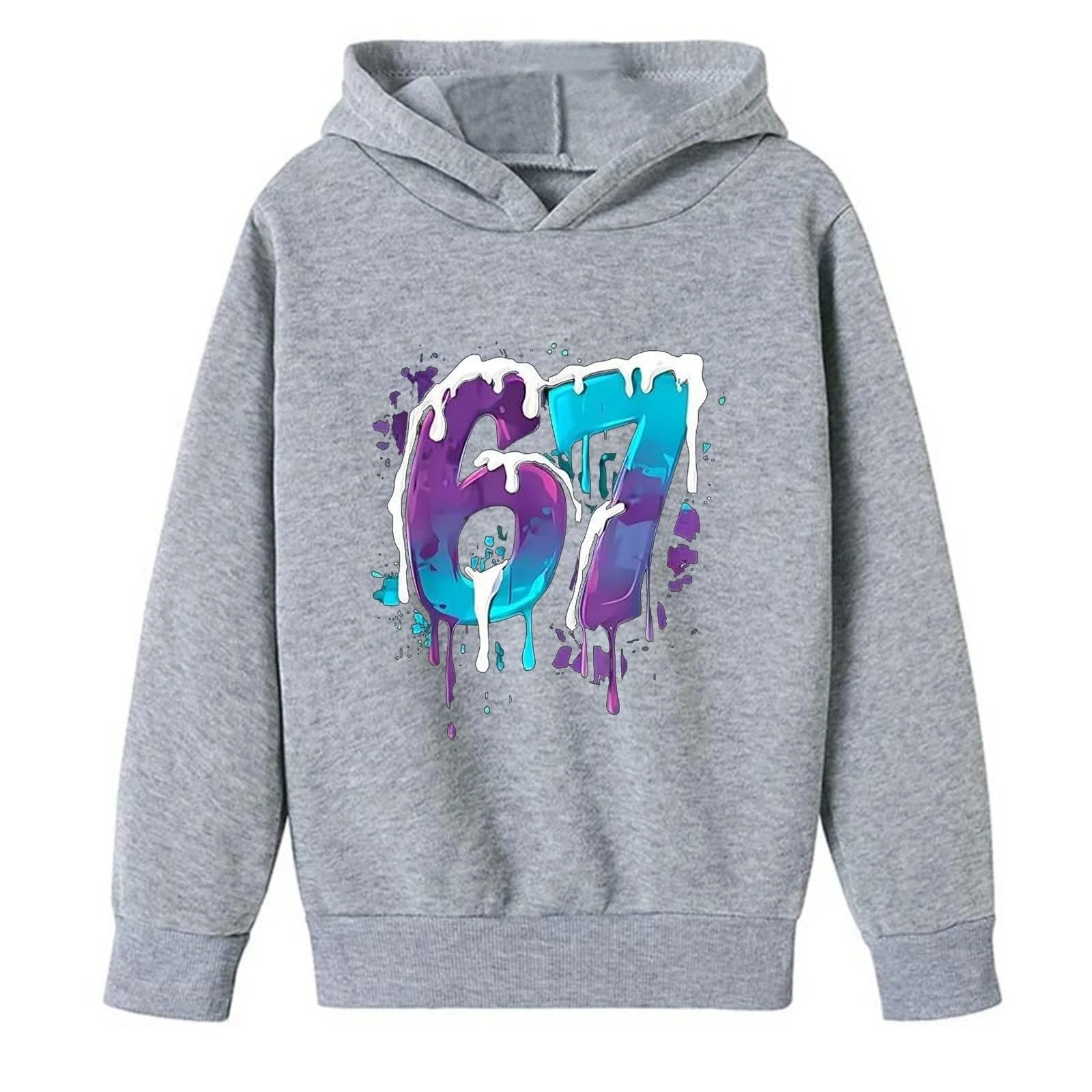 Худі 67 Cartoon-Druck З довгими рукавами, фото №6