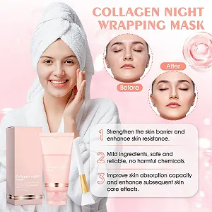 Нічна Маска з Колагеном Shinyface для Сяючої Шкіри synthetic.ua - Фото 1