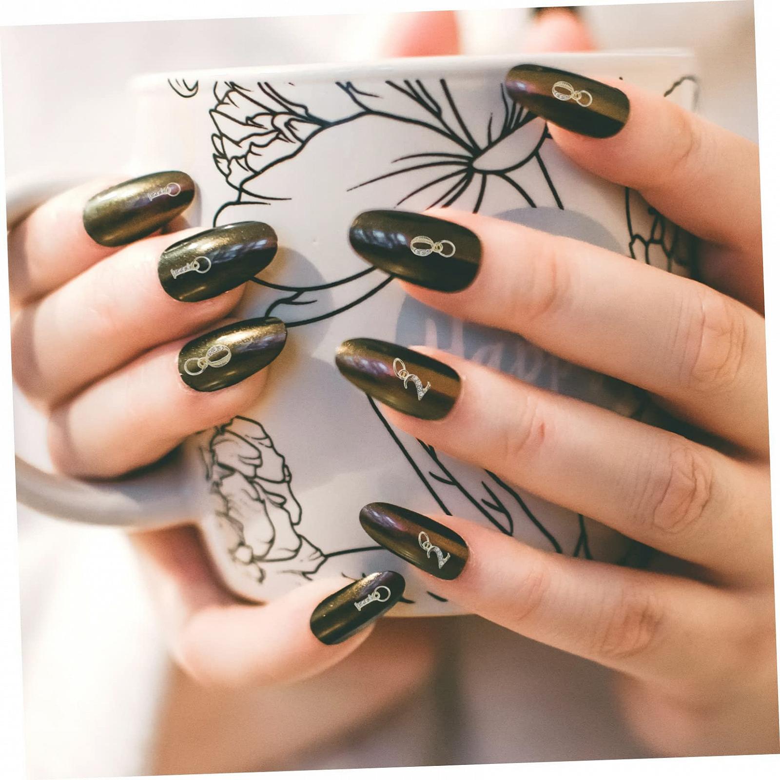 Серьги для ногтей с цифрами FRCOLOR 20 шт. Съемные украшения для ногтей, аксессуары для ногтей, гелевые наклейки для ногтей, клейкие вкладки для ногтей, фото №8