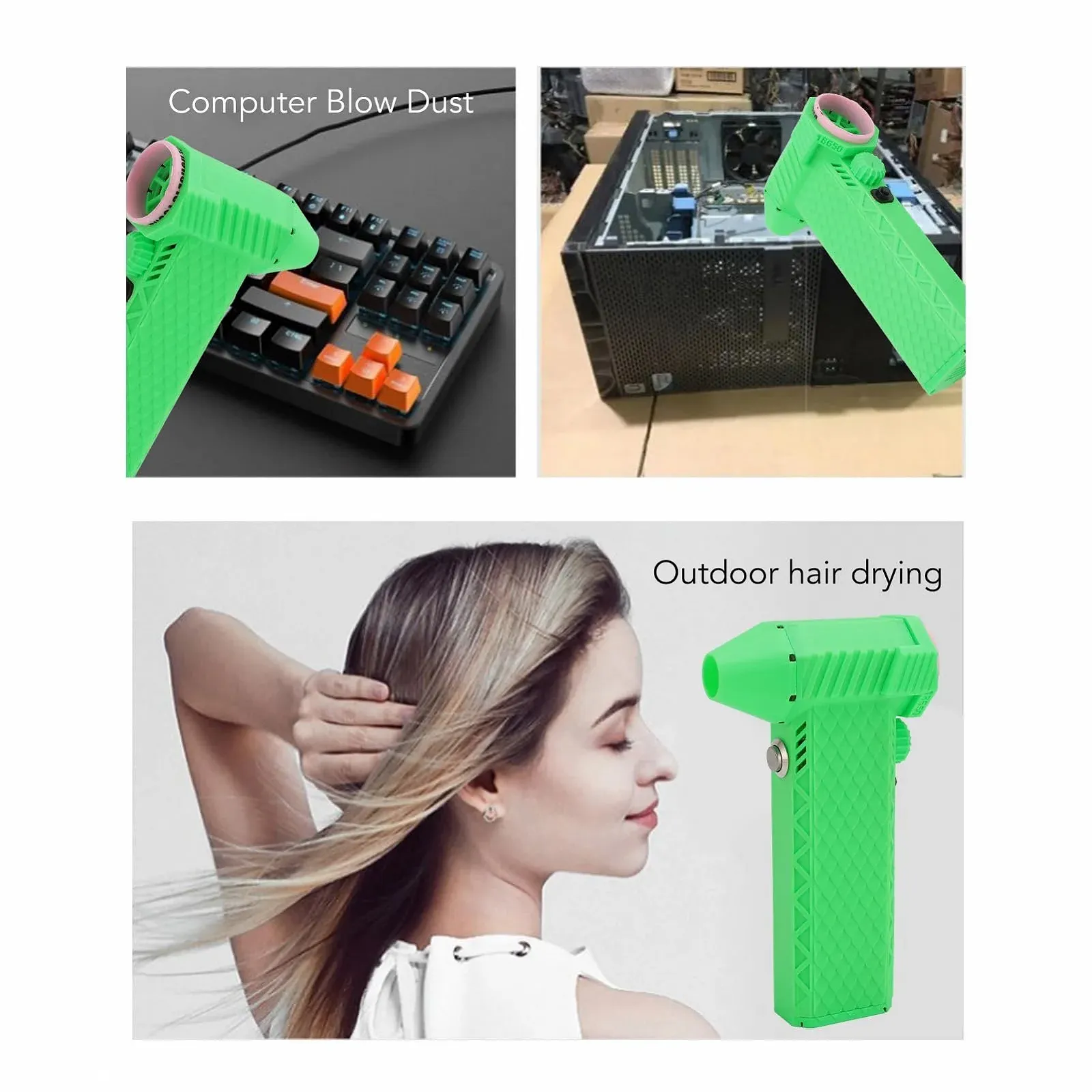 Аккумуляторный воздуходувка 200 000 RPM 16 000 mAh Jet Dry Blower для чистки ПК и клавиатур, фото №5