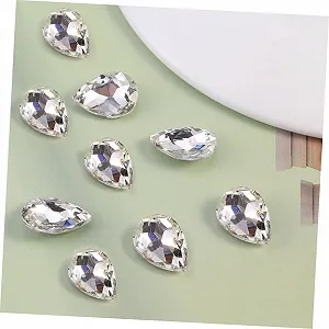 Підвіска Скляна Крапля NUOBESTY 150 шт. для одягу, виготовлення виробів своїми руками, виготовлення ювелірних виробів, аксесуари товари для рукоділля, легкі та міцні synthetic.ua - Фото 1