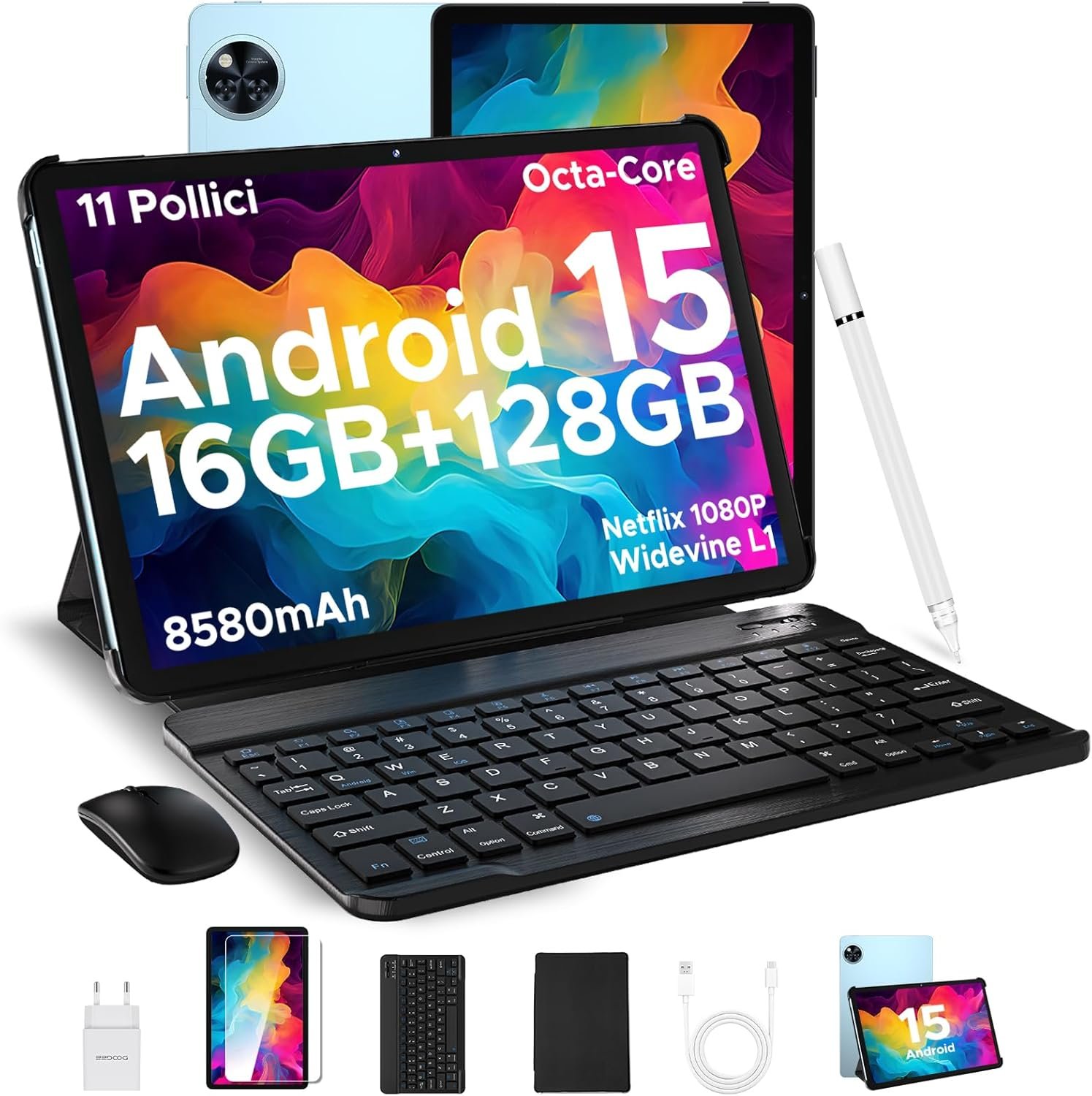 Планшет 11" DOOGEE U11 (4+12)/128Gb 8 ядер Android 15 8580 мАг Блакитний , фото №1