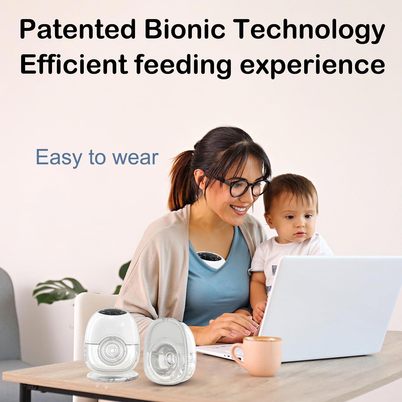 Молокоотсос электрический, 4 режима и 12 уровней, портативный, безболезненное сильное всасывание, низкий уровень шума, предотвращение протечек с фланцами 17/19/21 мм (белый), фото №8 Молокоотсос электрический, 4 режима и 12 уровней, портативный, безболезненное сильное всасывание, низкий уровень шума, предотвращение протечек с фланцами 17/19/21 мм (белый), фото №8