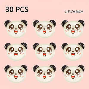 3D Стразы для ногтей NICENEEDED Панда 30 шт. Камни для DIY дизайна ногтей synthetic.ua - Фото 1