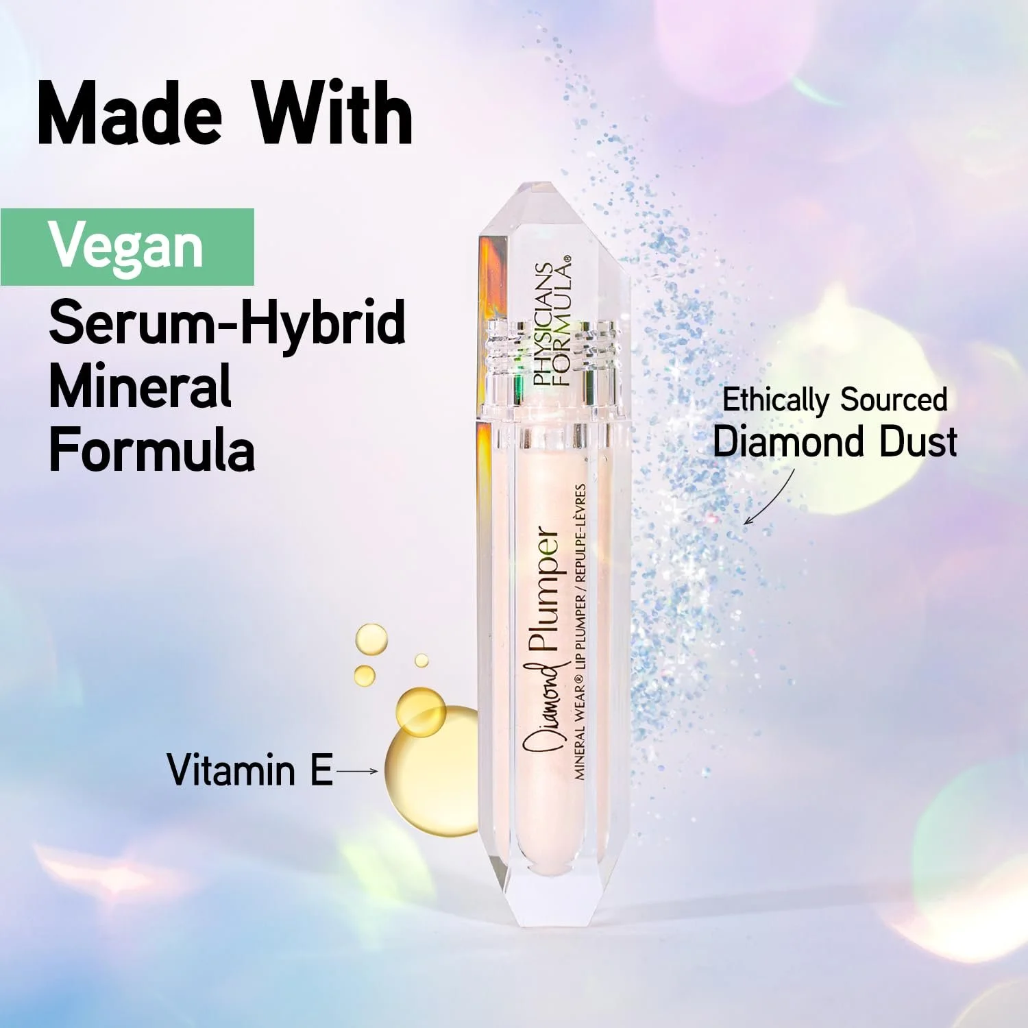 Блеск для губ Physicians Formula Diamond Plumper Brilliant Berry Diamond, фото №5 Блеск для губ Physicians Formula Diamond Plumper Brilliant Berry Diamond, фото №5