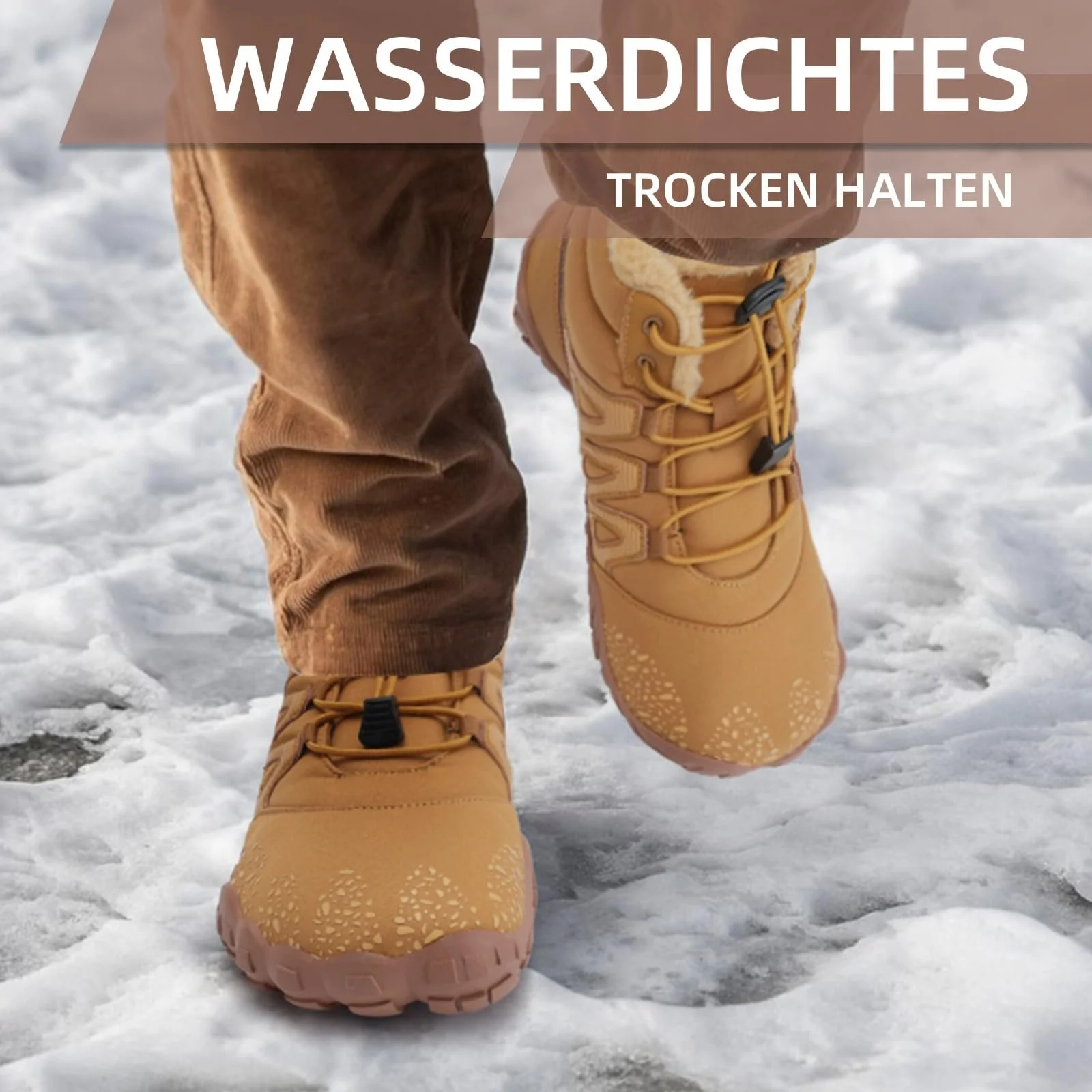 Ботинки Mabove Зимние безподошвенные мужские и женские для бега по тропам с теплой подкладкой, фото №2