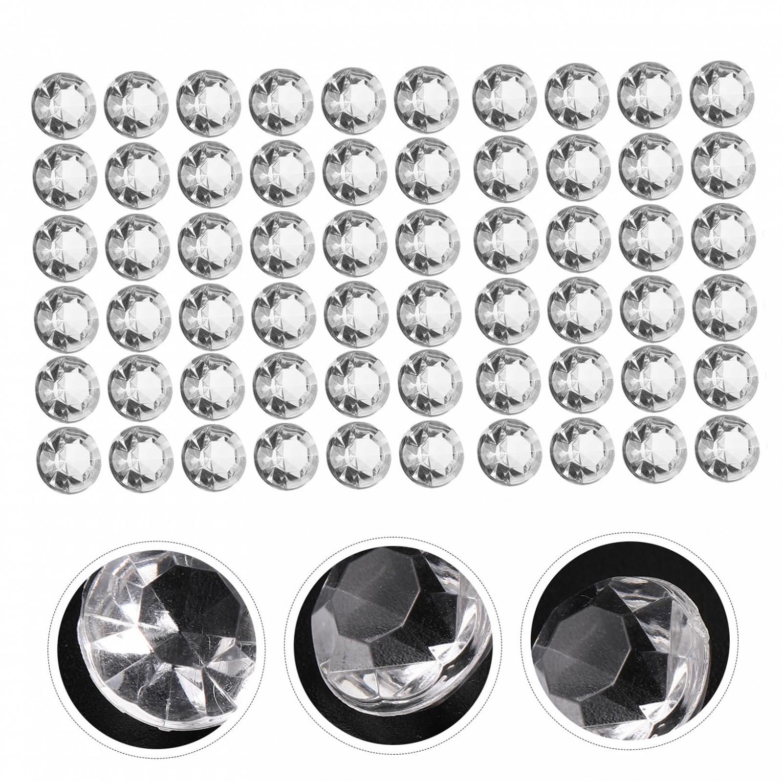 Стразы акриловые NUOBESTY 12 мм прозрачные, 500 шт, фото №5