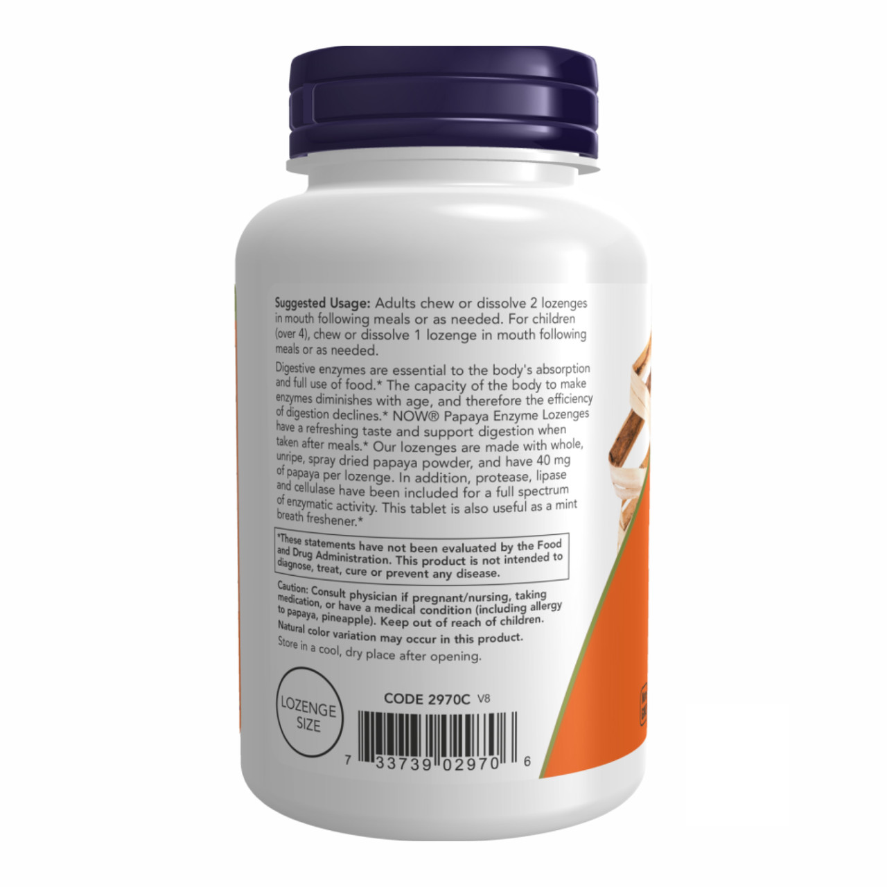 Papaya Enzyme 180 tabs, фото №3