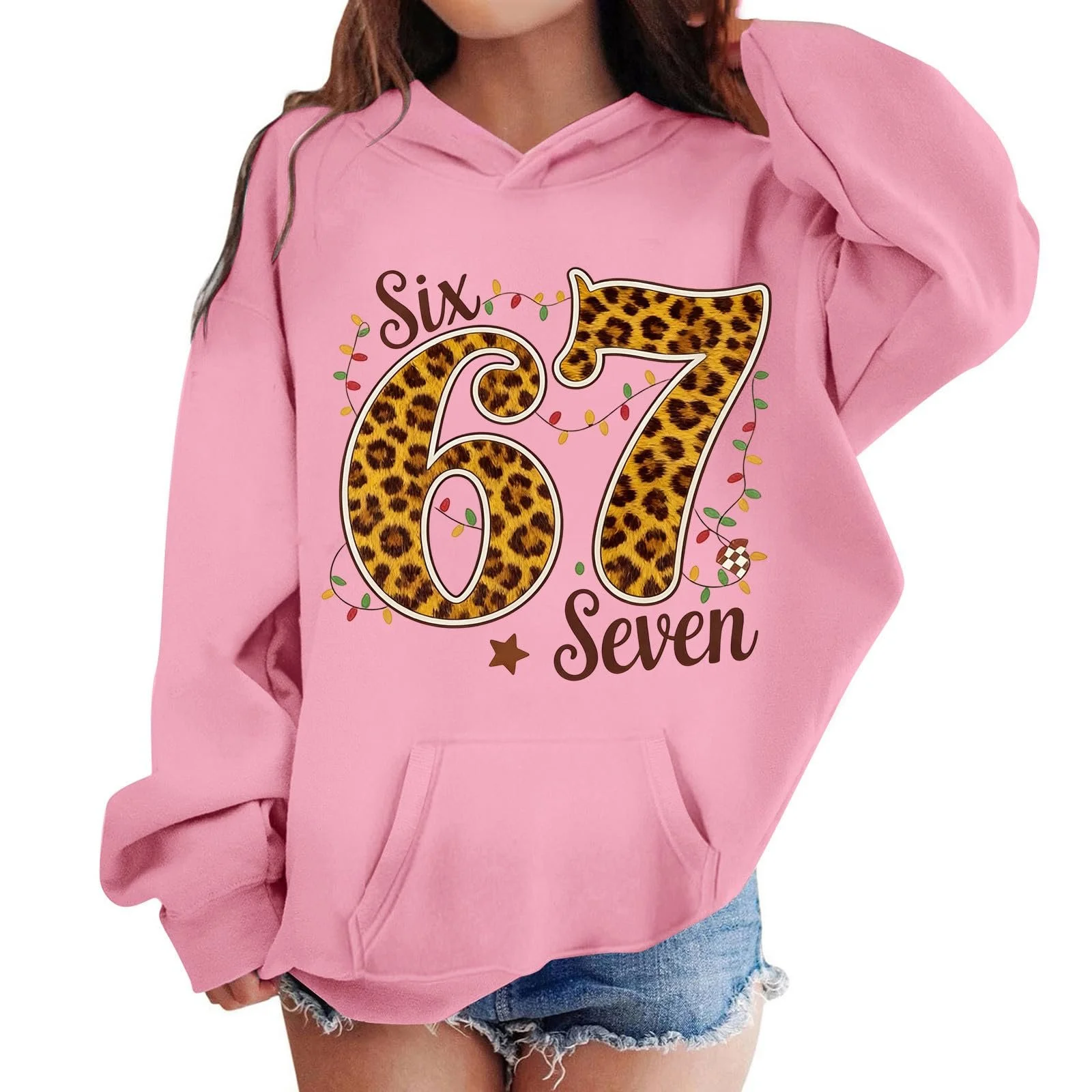 Дівчачий Худі з леопардовим принтом, фото №3