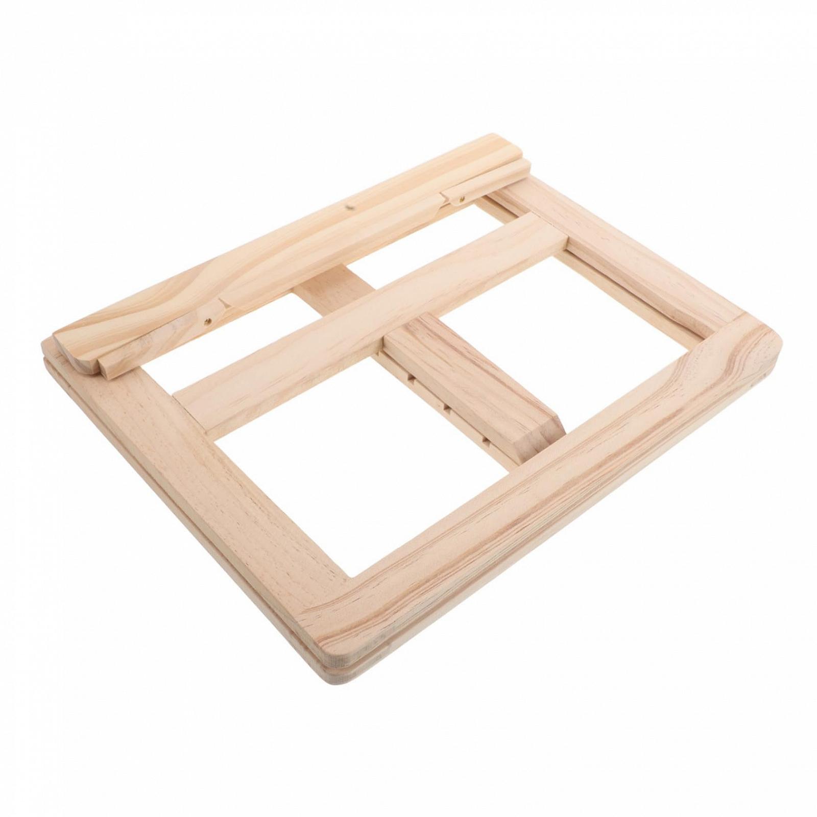 Підставка для книги Регульована складана дерев'яна Компактна ергономічна, фото №1