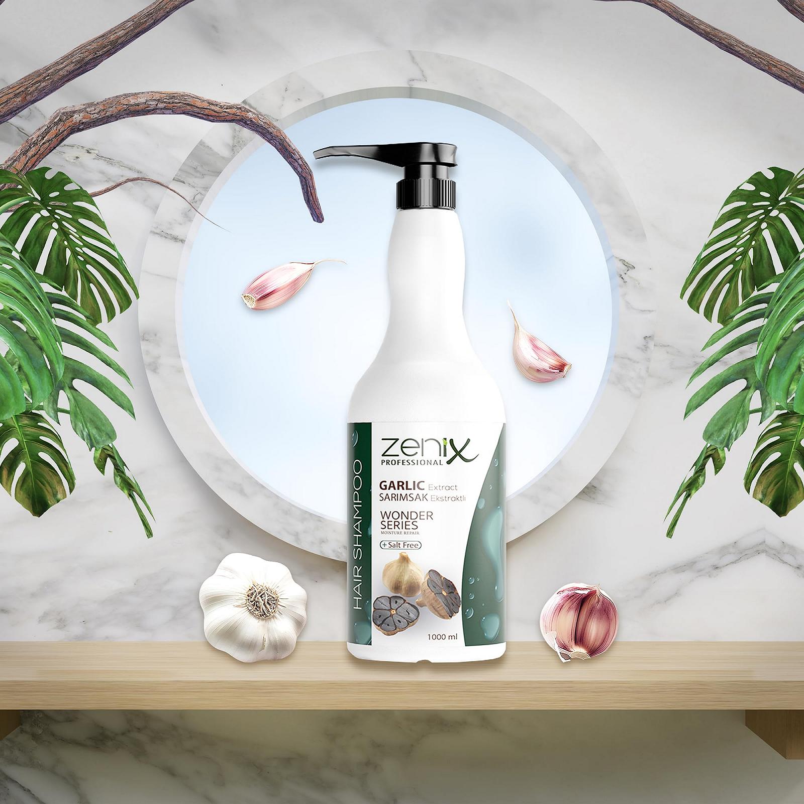 Шампунь Zenix Garlic 1000 мл, фото №2