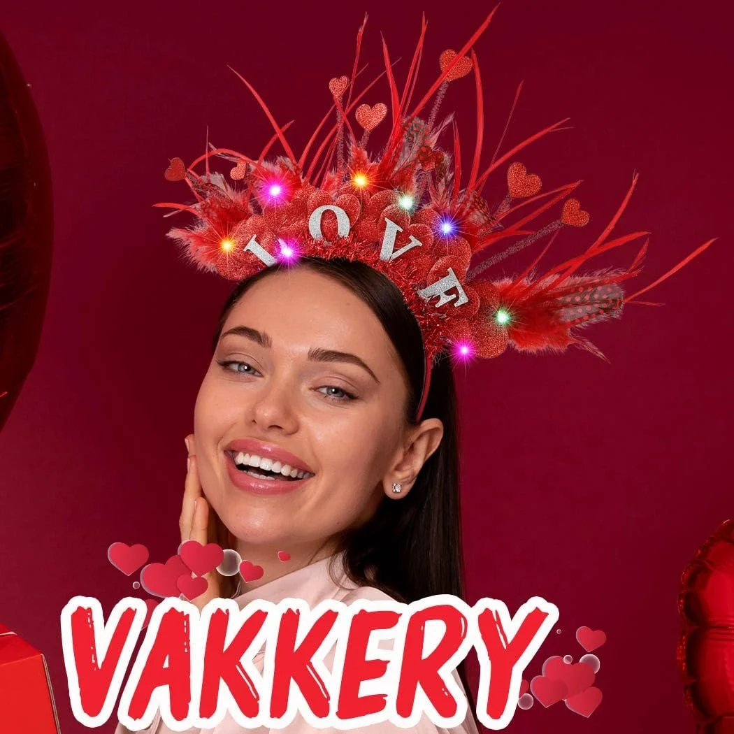 Обруч для волос со светодиодами Сердце, фото №7