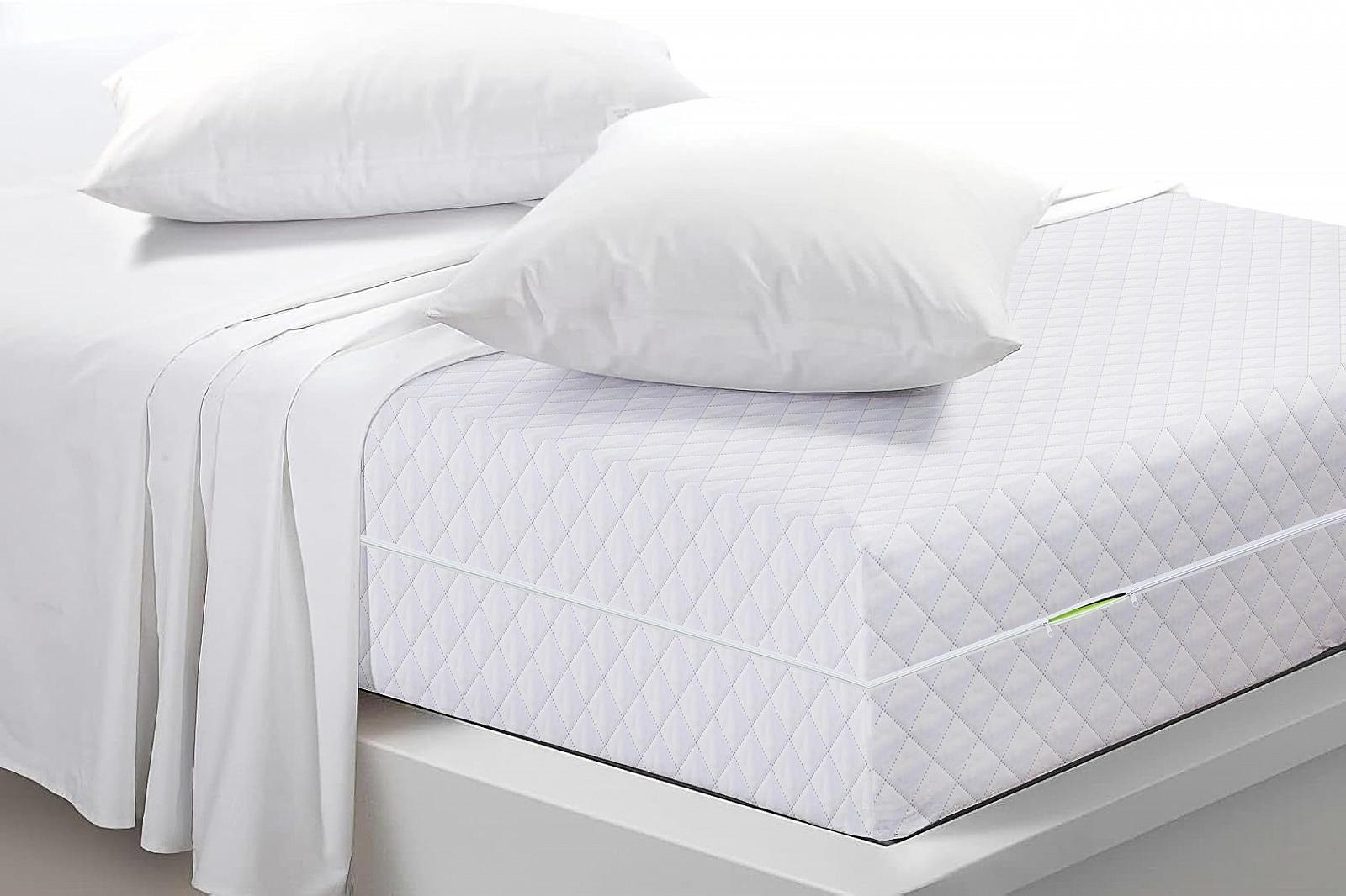 Чехол на матрас на молнии Luxury Anti Bed Bug, гипоаллергенный, защита от пылевых клещей, глубина 30 см, на молнии Белый, фото №6
