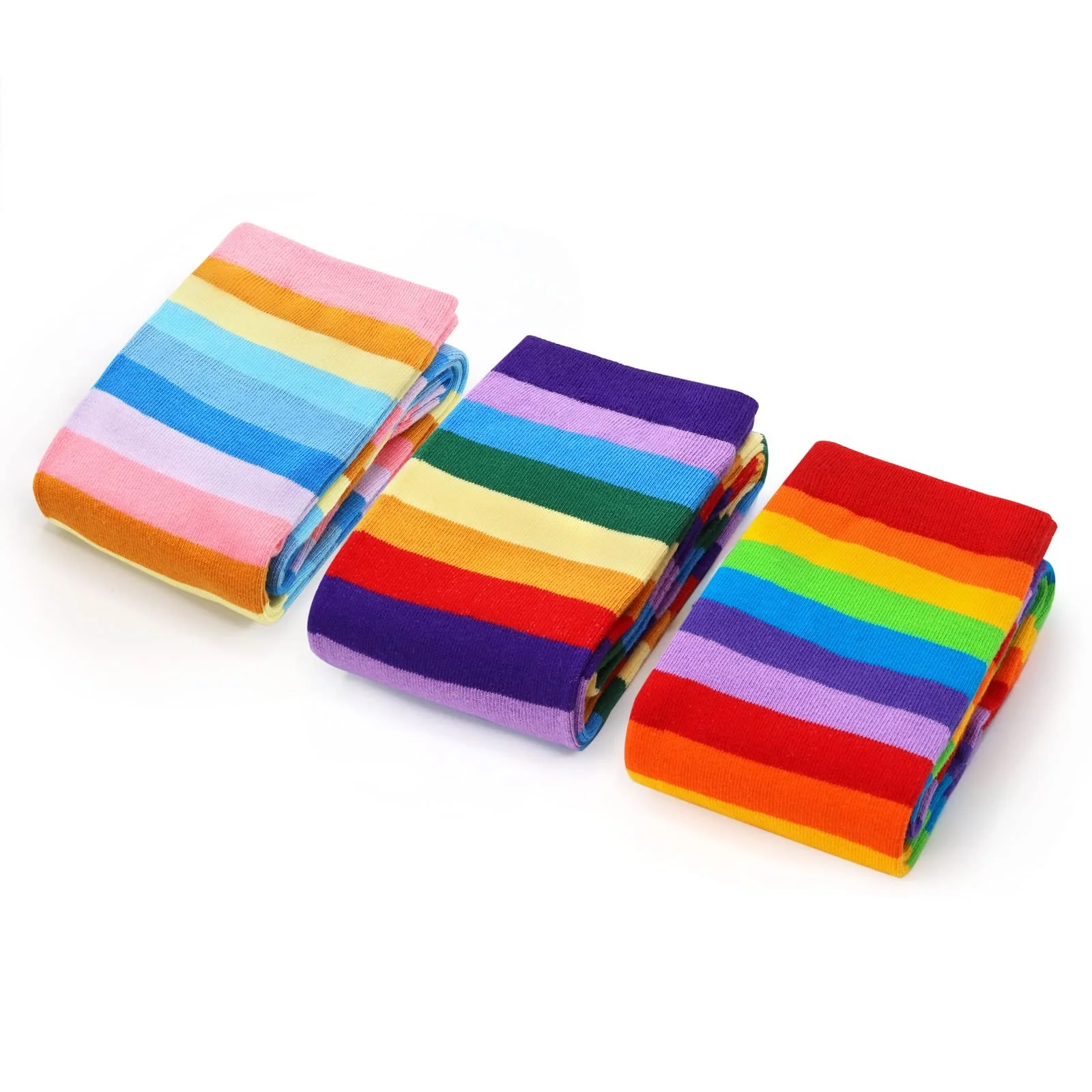 Високі гольфи в смужку LittleForBig до стегна, набір 3 пари, фото №5