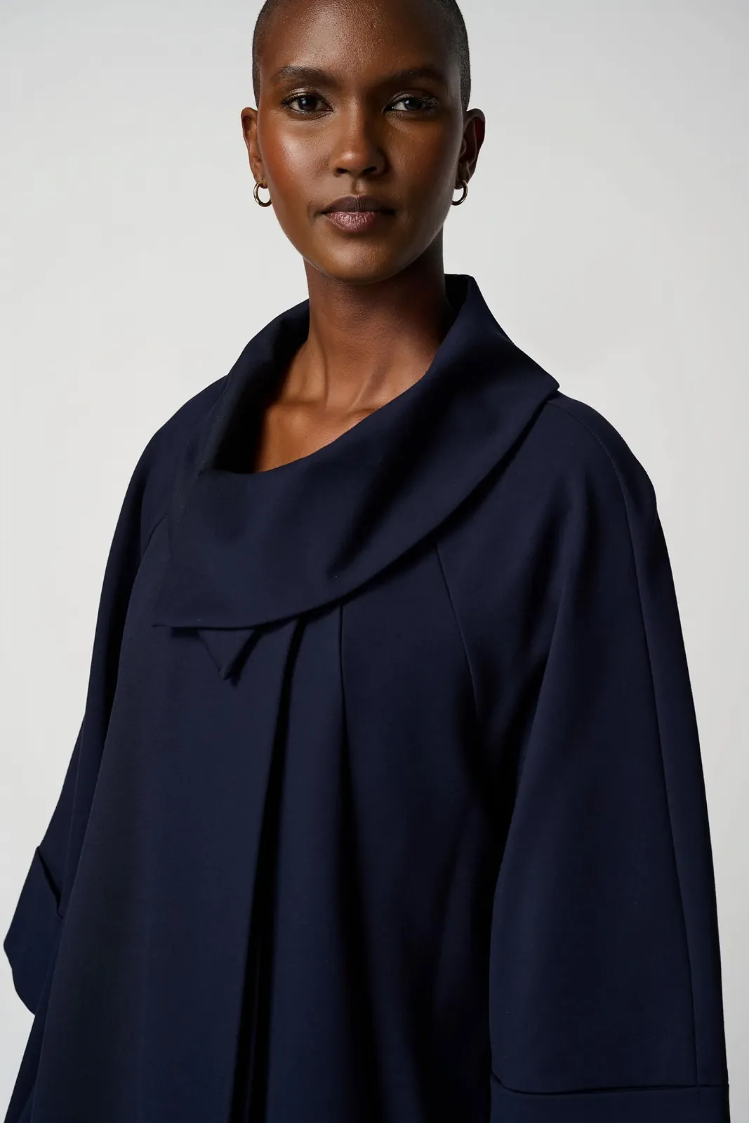 Пальто Joseph Ribkoff 153302 Синій, фото №3 Пальто Joseph Ribkoff 153302 Синій, фото №3