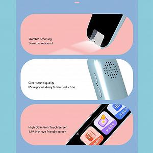 Портативний пристрій для перекладу голосу Cryfokt, офлайн сканування Синій synthetic.ua - Фото 1