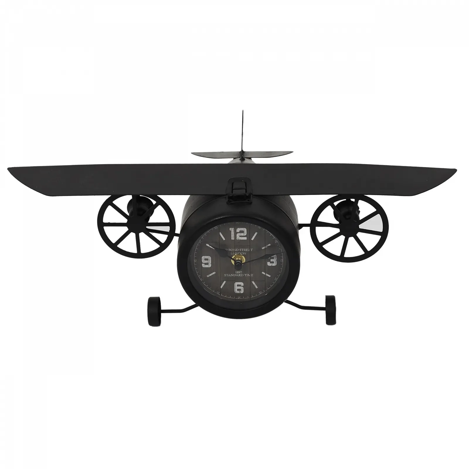 Настільний годинник The Vintage Airplane Clock Чорний, фото №3 Настільний годинник The Vintage Airplane Clock Чорний, фото №3