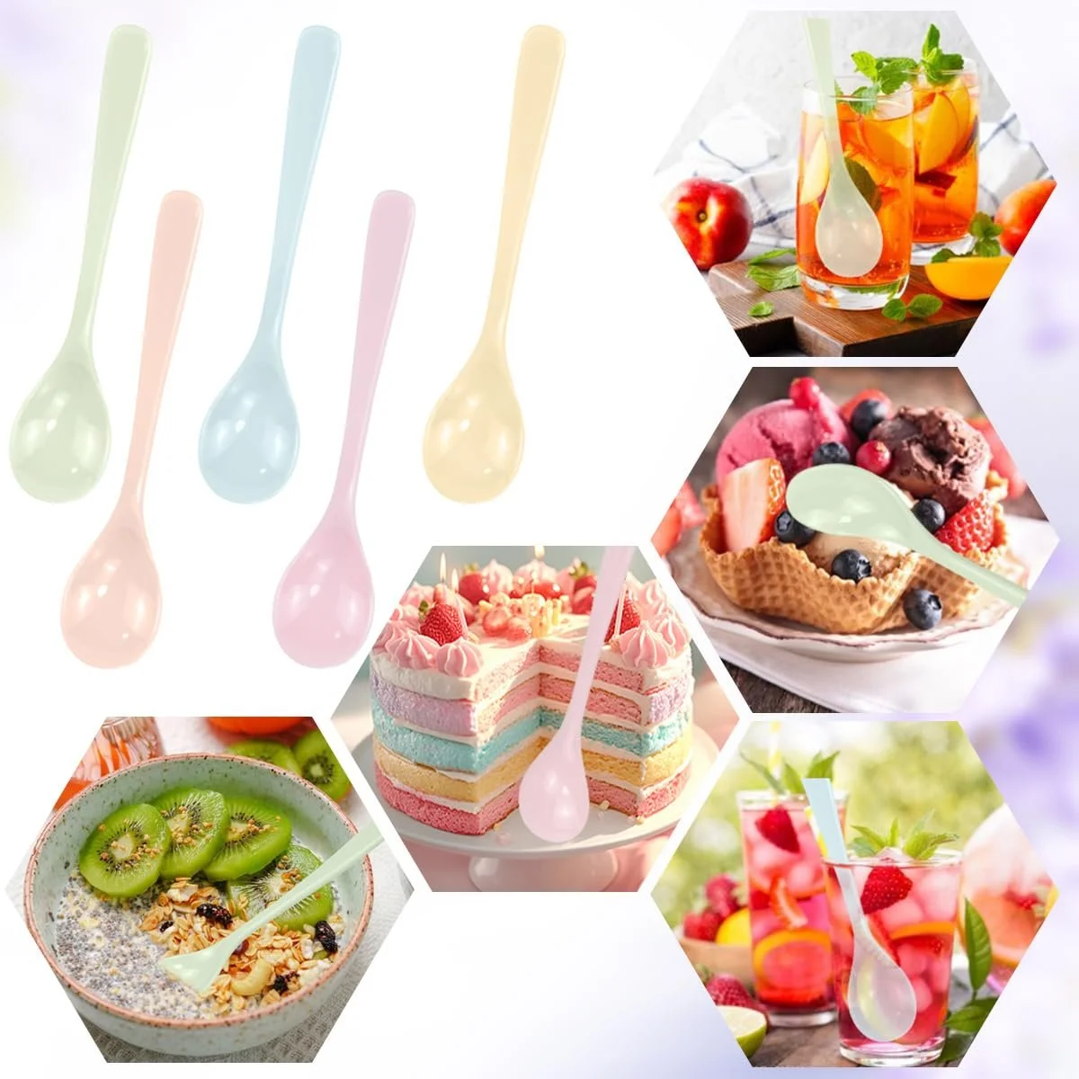 Набір з 5 ложок для яєць, багаторазові, фото №5