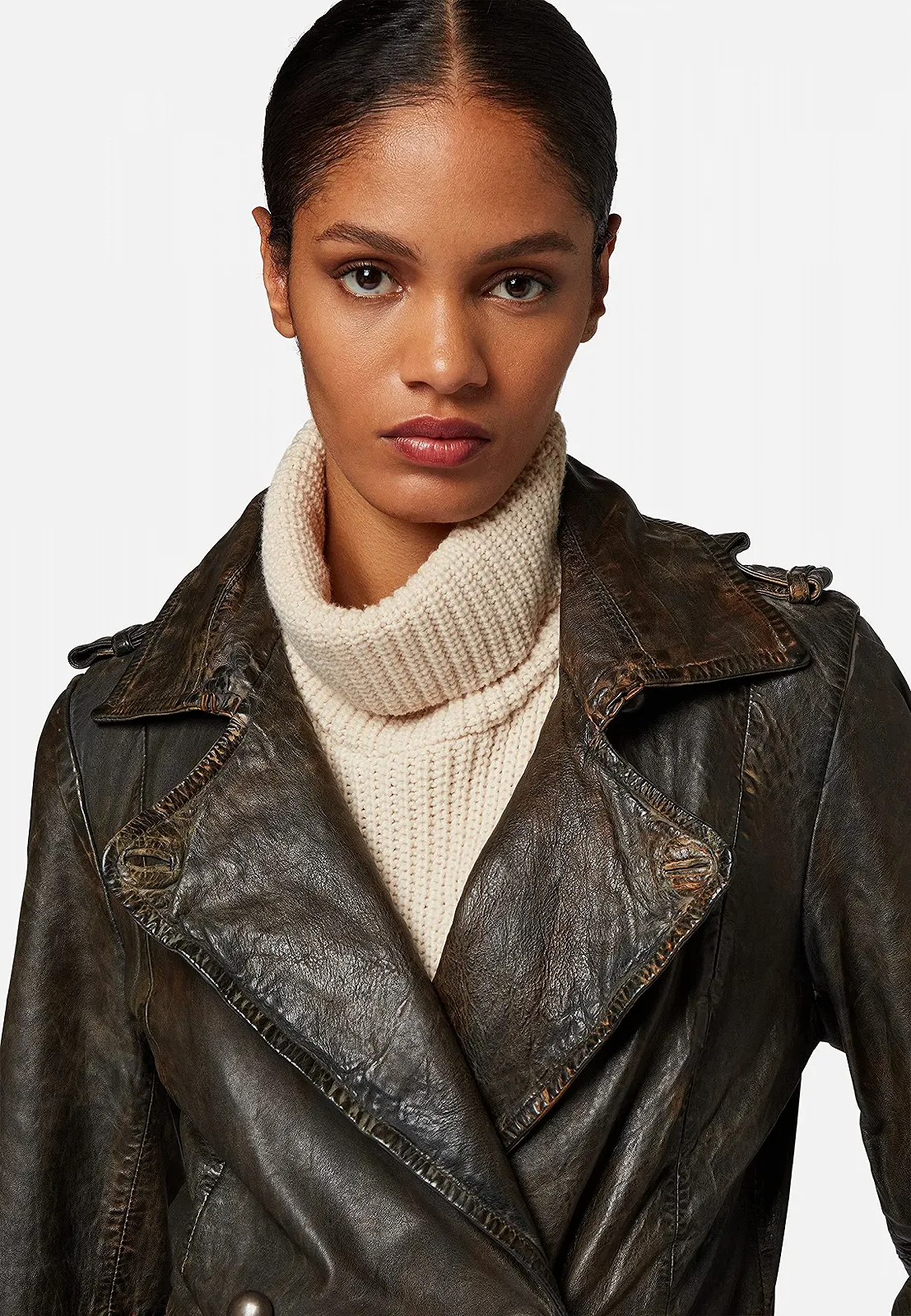 Шкіряне пальто RICANO Mang-1 Жіноче, фото №5 Шкіряне пальто RICANO Mang-1 Жіноче, фото №5