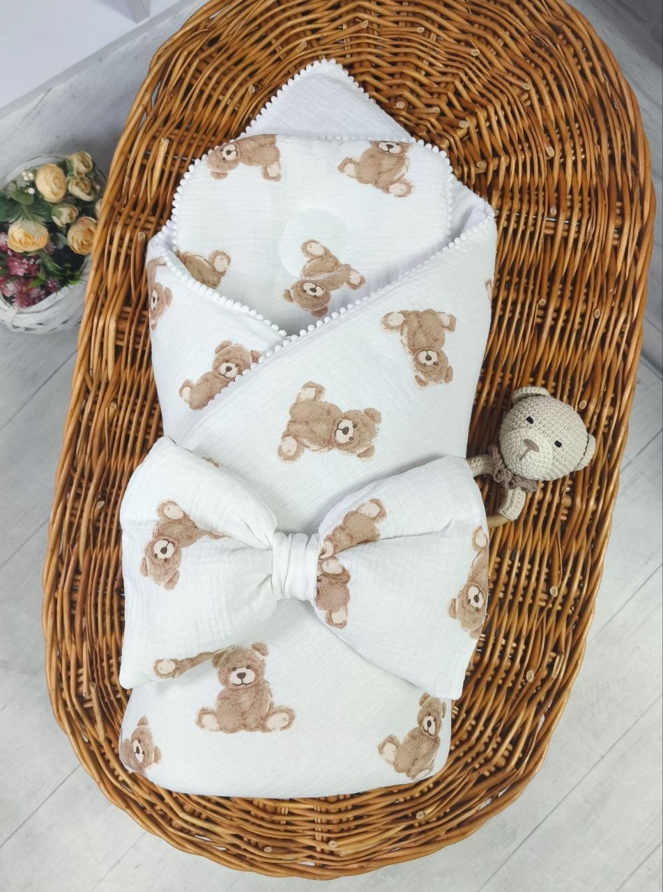 Демисезонный-летний набор для новорожденного, белый, фото №2