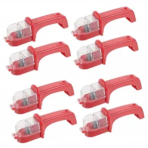 Точилка для ножиць та ножів TOYANDONA настільна металева Red - Фото 1