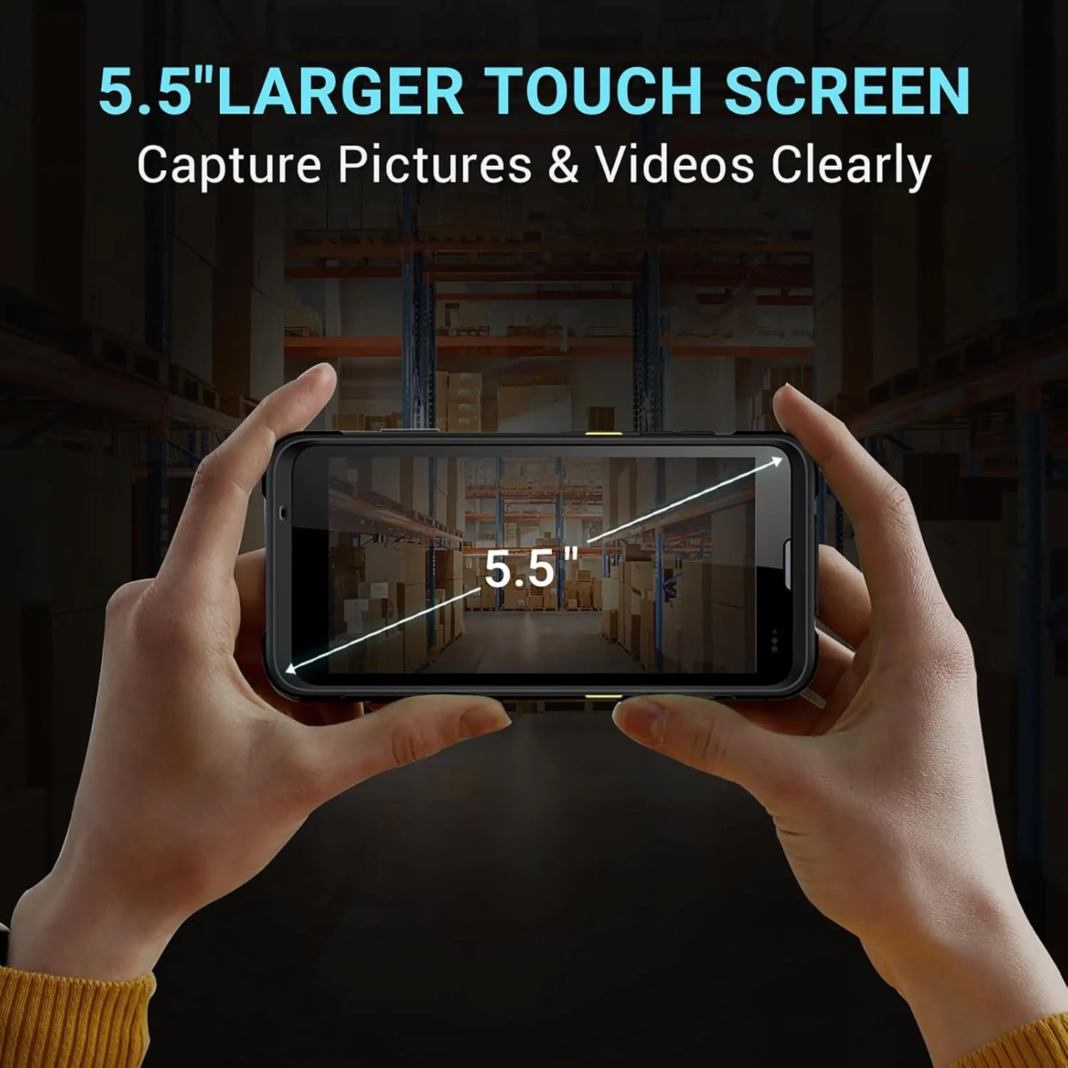 Смартфон сканер штрих-коду 5.5" Tera 3/32Gb 4G NFC 13Мп 8 ядер Android 9 Black, фото №8 Смартфон сканер штрих-коду 5.5" Tera 3/32Gb 4G NFC 13Мп 8 ядер Android 9 Black, фото №8