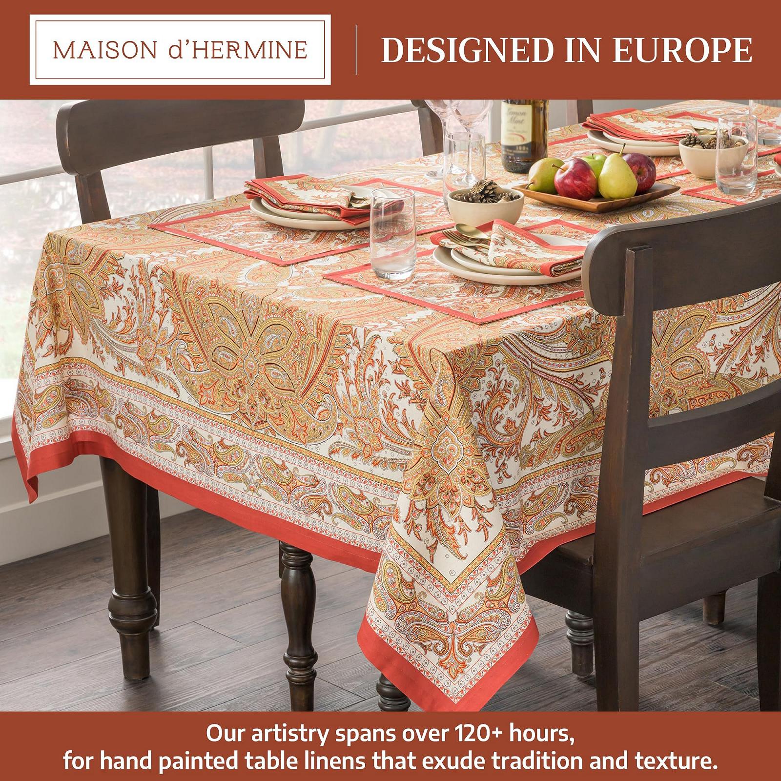 Скатертина Maison d'Hermine Cashmere Paisley 100% бавовна, фото №2