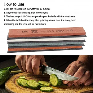 Набір точильних каменів FLEXMAN 4 шт. білий корунд 120/320/600/1500 грит synthetic.ua - Фото 1